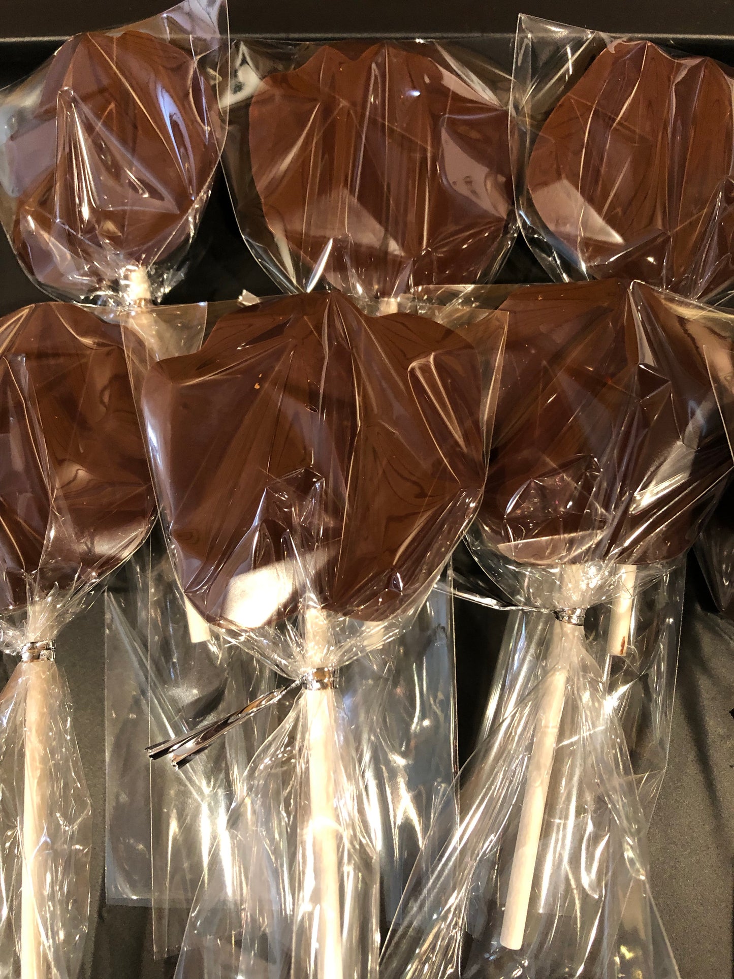Abstract chocolate pops