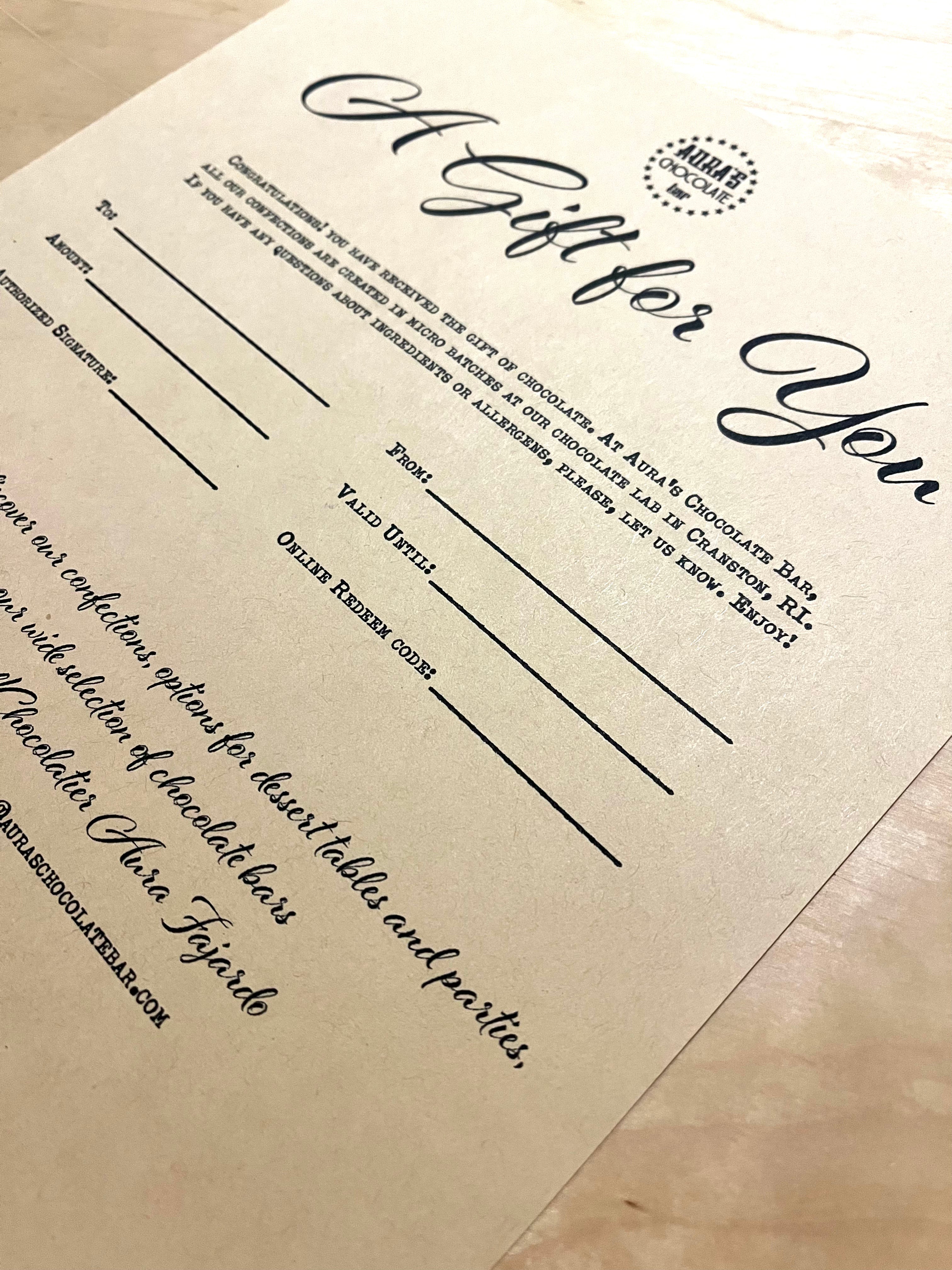 Gift Certificate