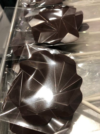 Abstract chocolate pops